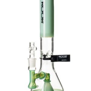 Green 14" Beaker Water Tobacco Pipe