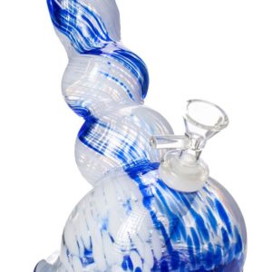 8″ BLUE Stripe Beaker