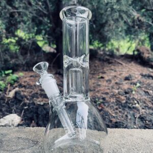 11" Glass Bong Clear Hookah Water Pipe