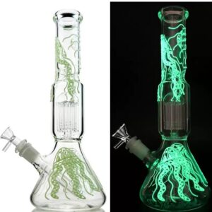 12.5''  Water Glass Bong Beaker w/ ICE