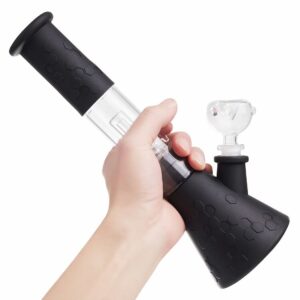 10" Silicone & Glass Beaker