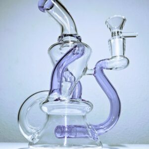 8" Purple Klein Vortex Recycler Water Pipe